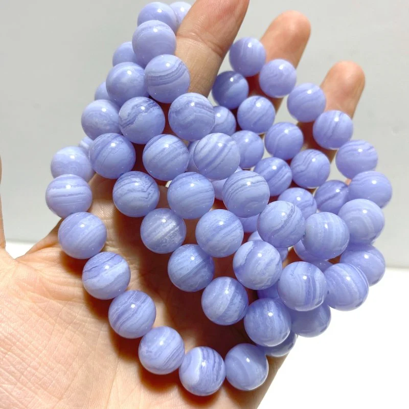 4 Pieces High Grade Blue Lace Agate Bracelet (HGUB23) - Image 2