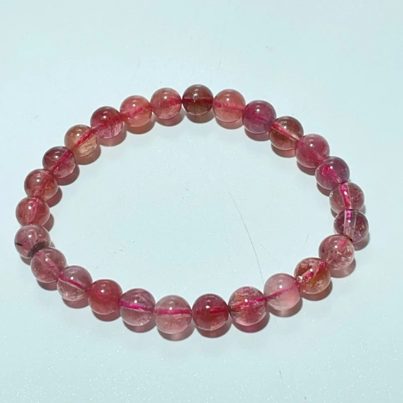 High Grade Clear Red Tourmaline Bracelet (HGUB18) - Image 3