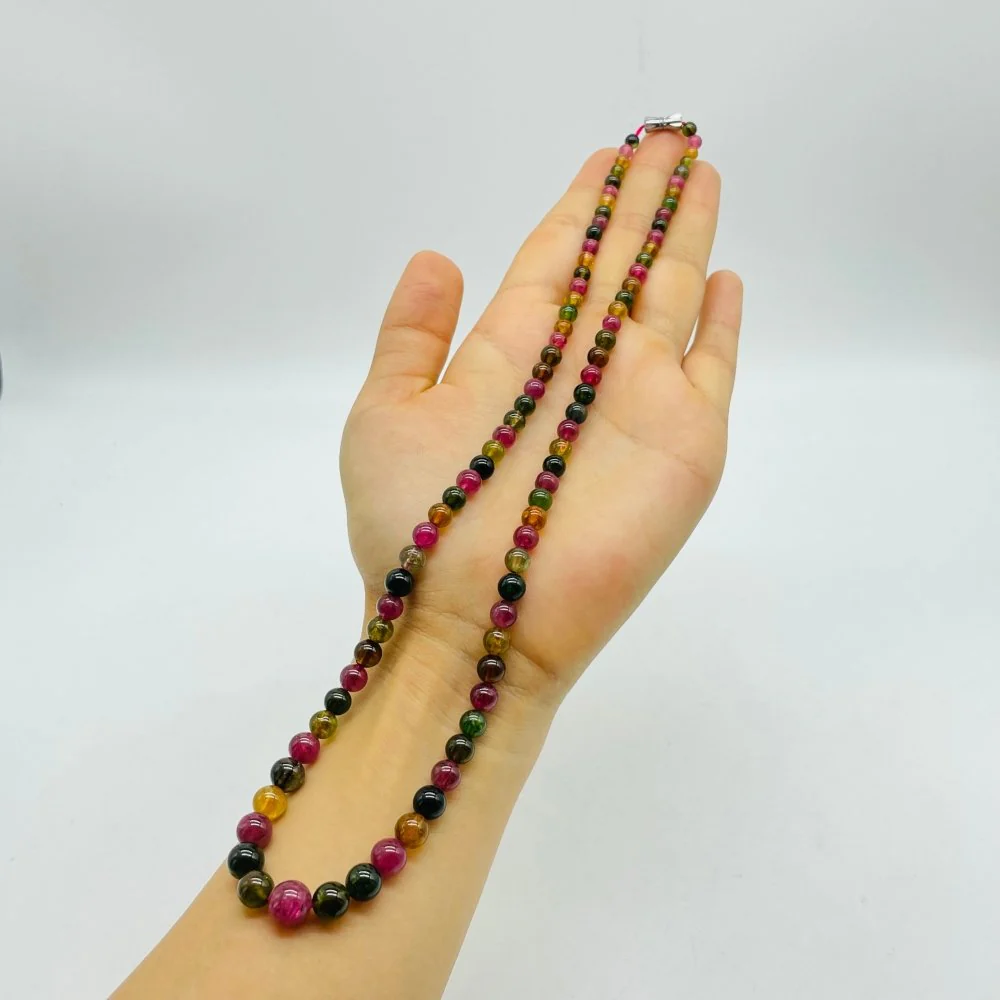 High Grade Rainbow Tourmaline Necklace (HGUB10) - Image 5