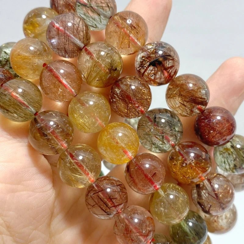 4 Pieces High Grade Rutile Quartz Bracelet For Collection - Image 2
