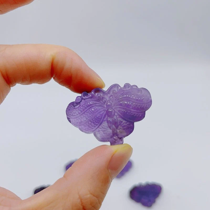 High Quality Amethyst Butterfly Carving Wholesale - Image 5