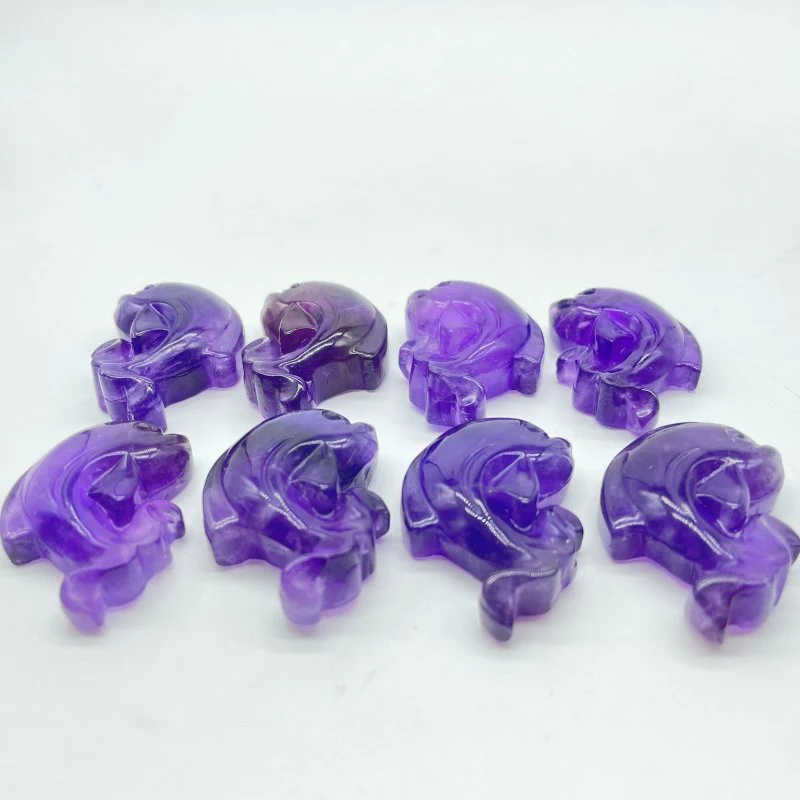 High Quality Amethyst Dolphin Carving Wholesale - Image 3