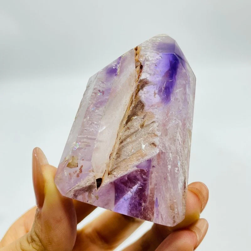 High Quality Amethyst Enhydro Quartz Tower With Moving Bubble - Image 5