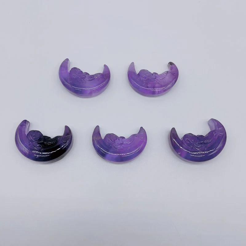 High Quality Amethyst Mermaid On The Moon Carving Wholesale - Image 2