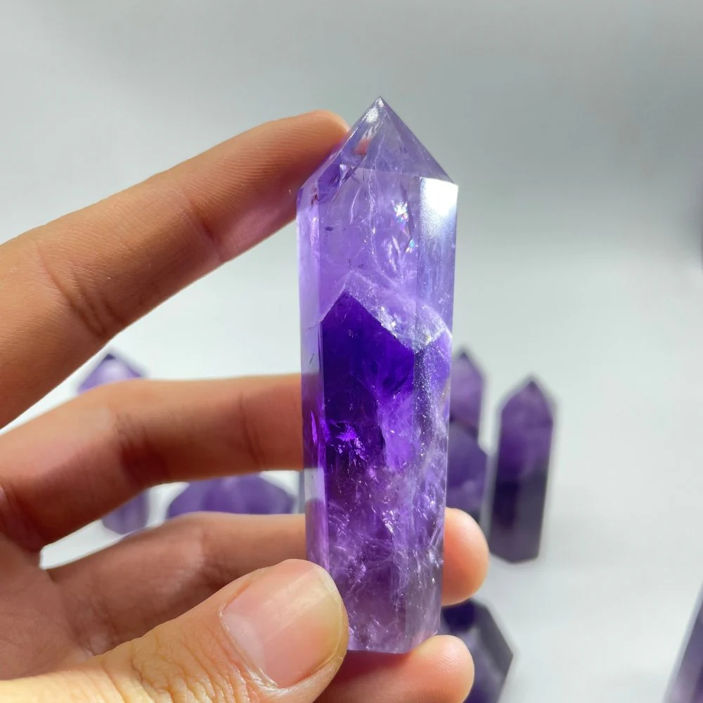 High Quality Amethyst Phantom Mountain Tower Points Wholesale - Image 3