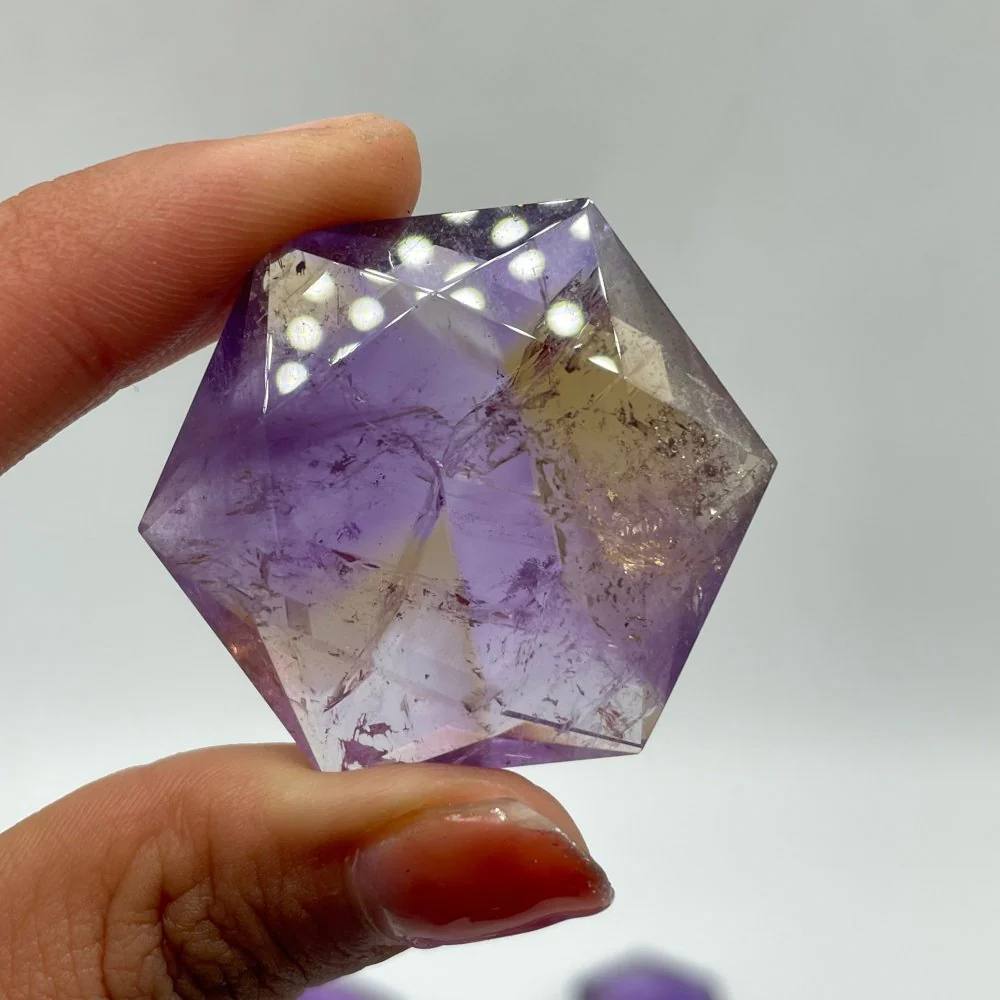 19 Pieces High Quality Ametrine Star Of David Crystals - Image 3
