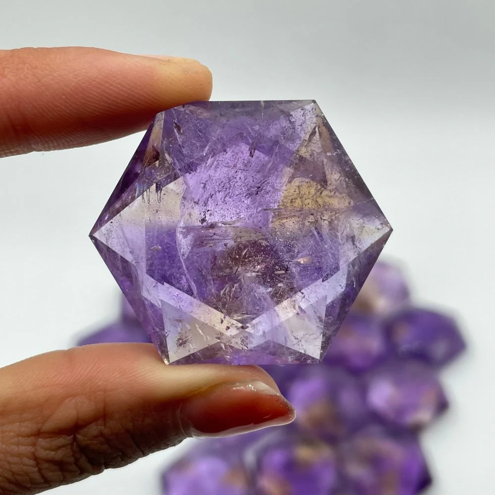 19 Pieces High Quality Ametrine Star Of David Crystals - Image 5