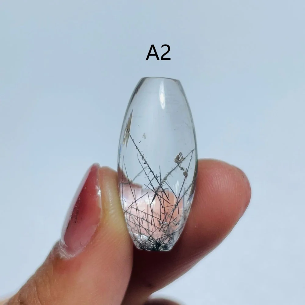 High Quality Barrel Bead DIY Pendant Rutile Quartz Rose Quartz Citrine - Image 4