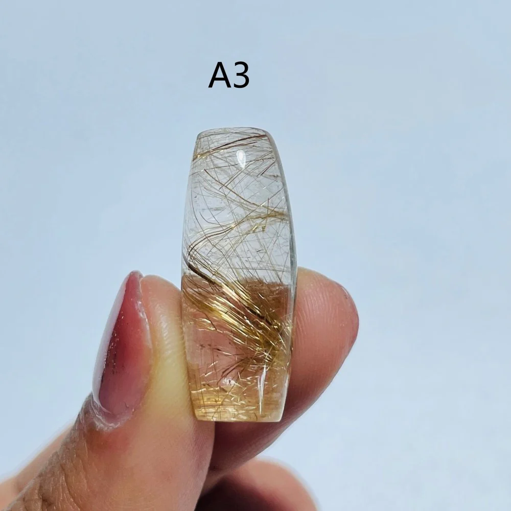 High Quality Barrel Bead DIY Pendant Rutile Quartz Rose Quartz Citrine - Image 5