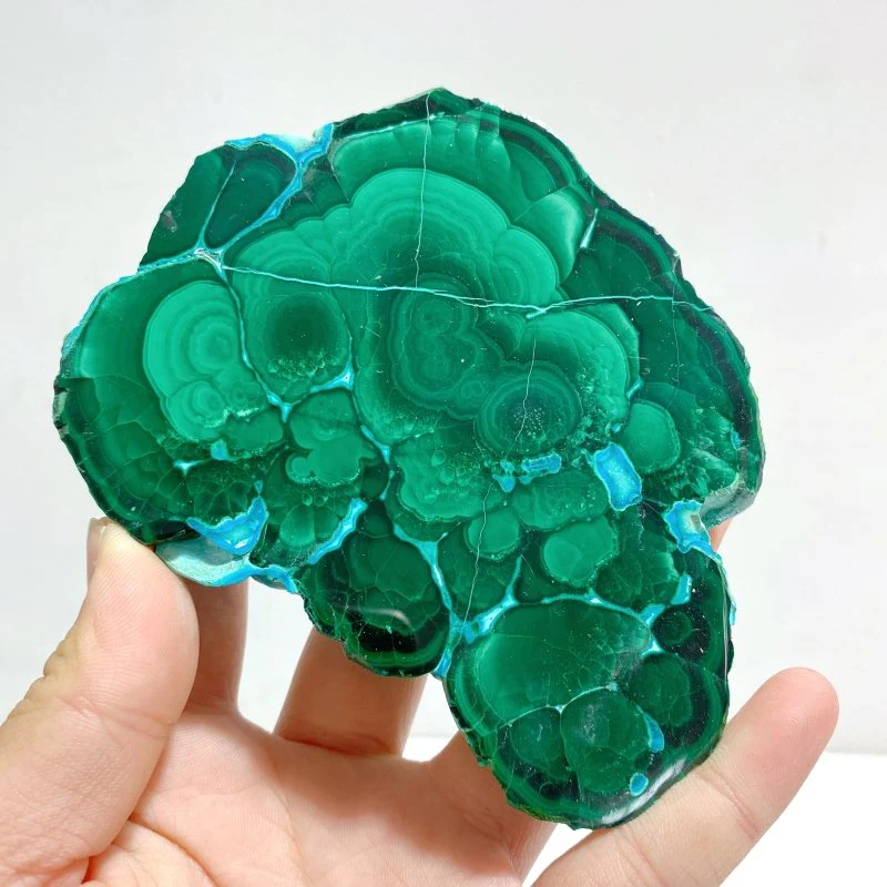 5 Pieces High Quality Beautiful Chrysocolla Mixed Malachite Slab Specimen #2 - Image 3