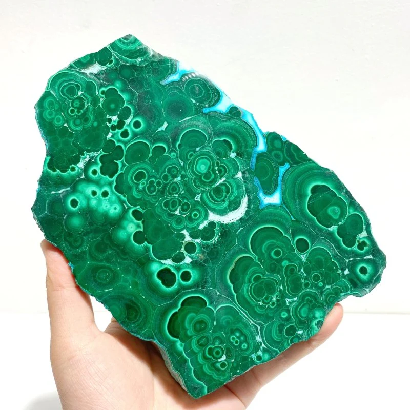 2 Pieces High Quality Beautiful Chrysocolla Mixed Malachite Slab Specimen #3 - Image 2