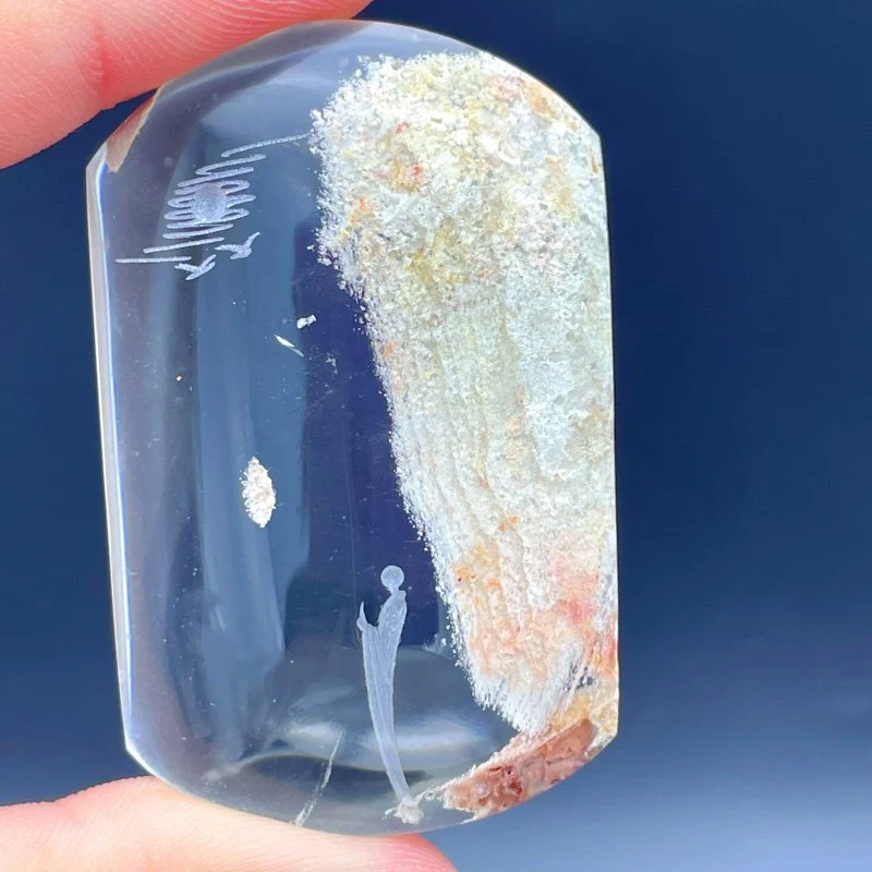 High Quality Buddhist Monk Bodhi Kensho Garden Quartz Inner Scene Carving (HGUD017) - Image 2