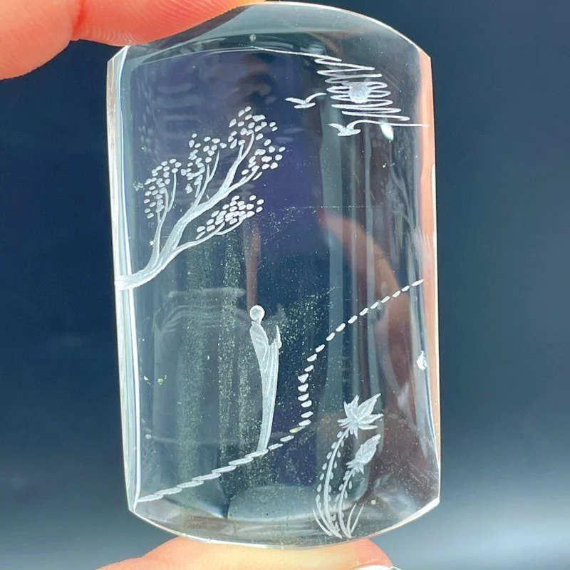 High Quality Buddhist Monk Bodhi Kensho Garden Quartz Inner Scene Carving（HGUD016） - Image 2