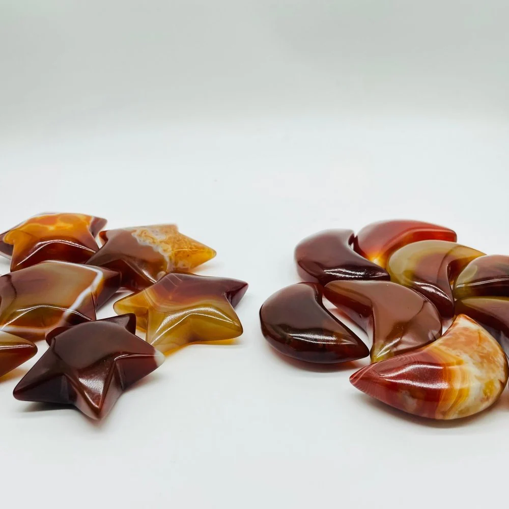High Quality Carnelian Star & Moon Wholesale - Image 2