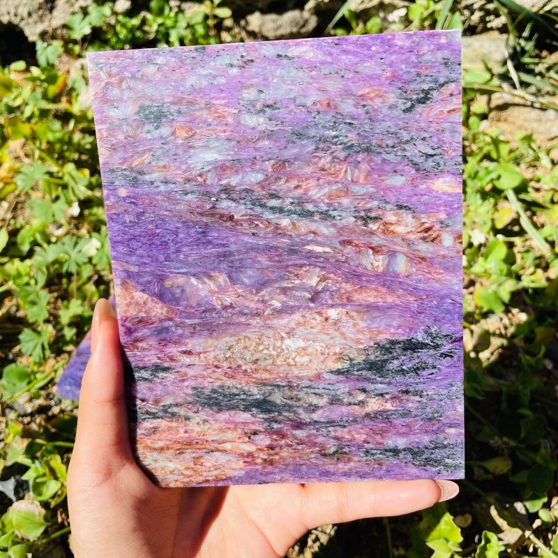 3 Pieces High Quality Charoite Slab - Image 4