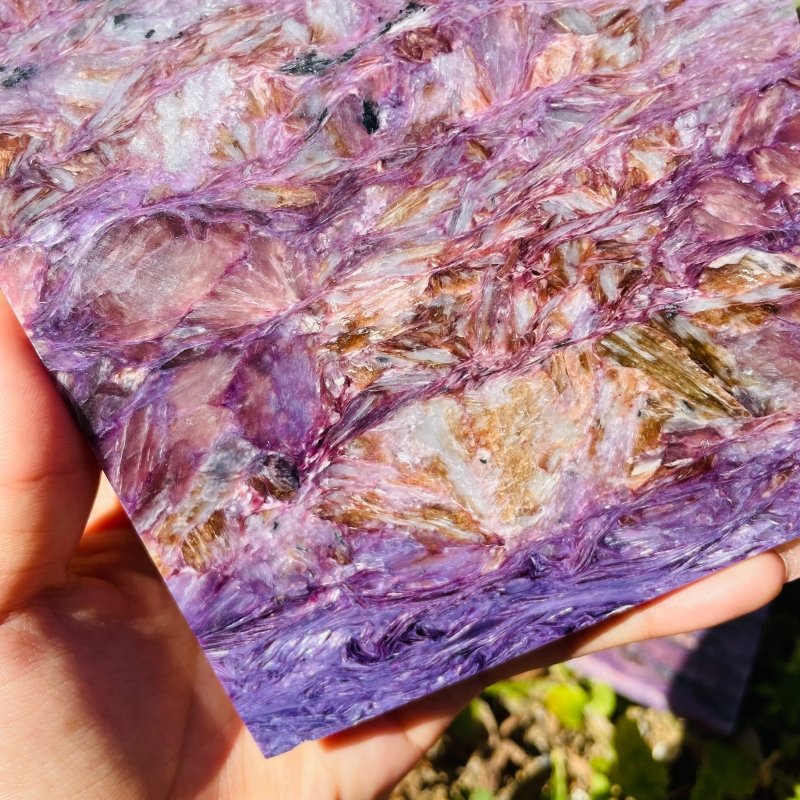 3 Pieces High Quality Charoite Slab - Image 7