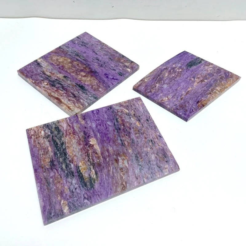 3 Pieces Beautiful High Quality Charoite Slab