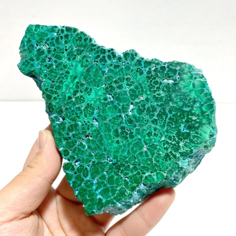 4 Pieces High Quality Chrysocolla Mixed Malachite Slab Specimen #6 - Image 4