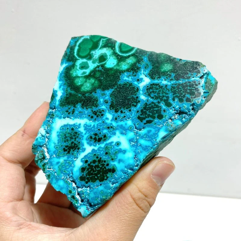 3 Pieces High Quality Chrysocolla Mixed Malachite Slab Specimen #7 - Image 3