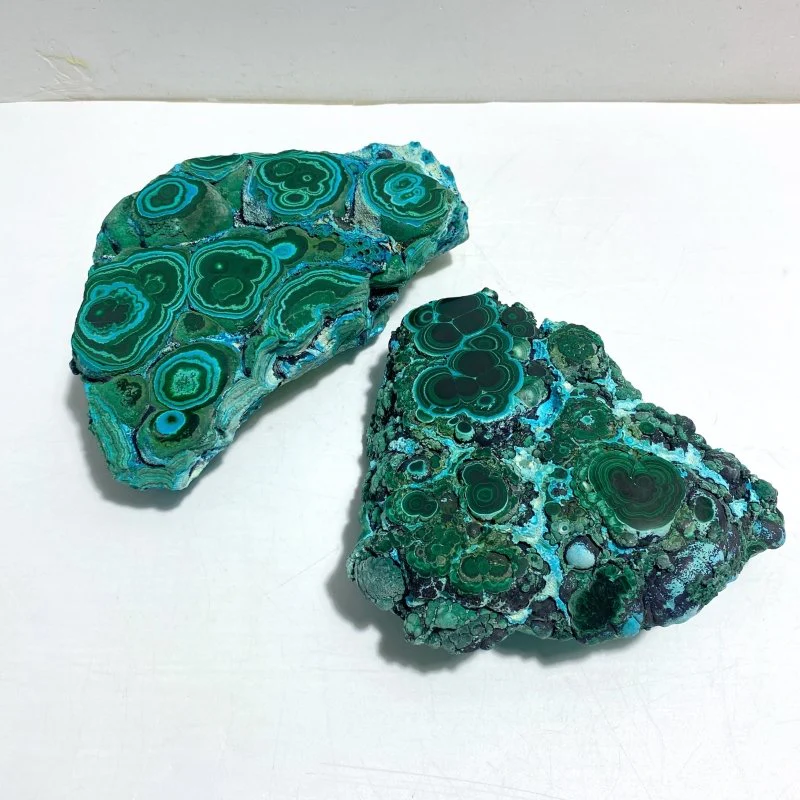 2 Pieces High Quality Chrysocolla Mixed Malachite Specimen
