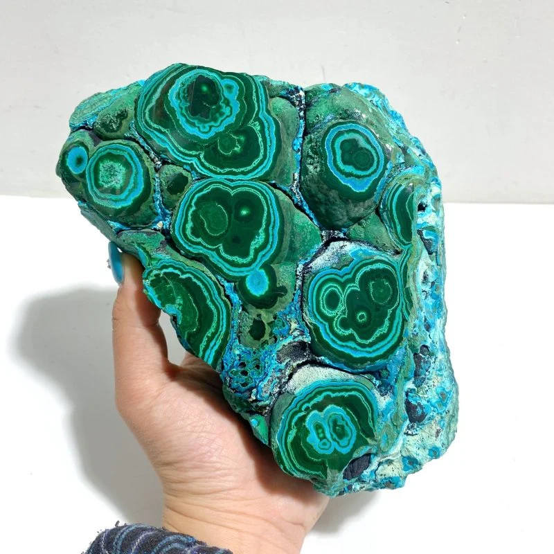 2 Pieces High Quality Chrysocolla Mixed Malachite Specimen - Image 4