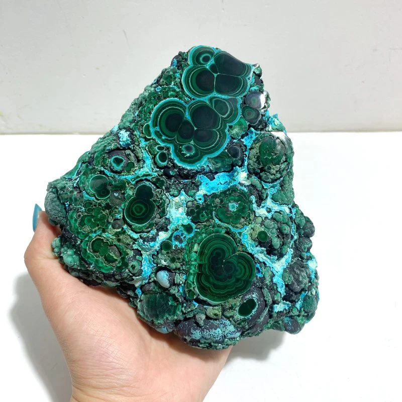 2 Pieces High Quality Chrysocolla Mixed Malachite Specimen - Image 5