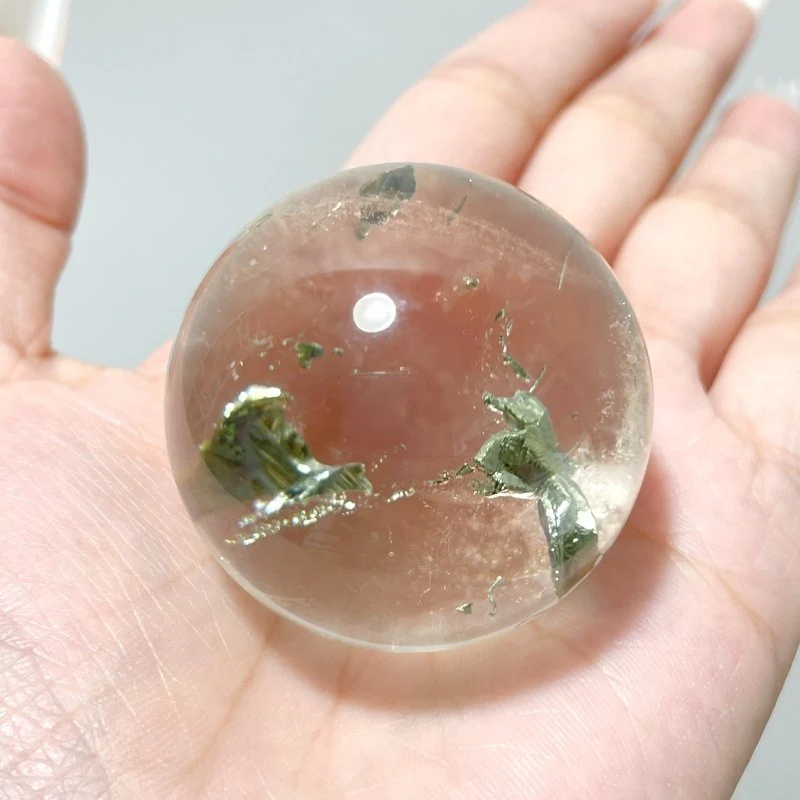 Rare Clear Quartz Pyrite Sphere For Collection - Image 2