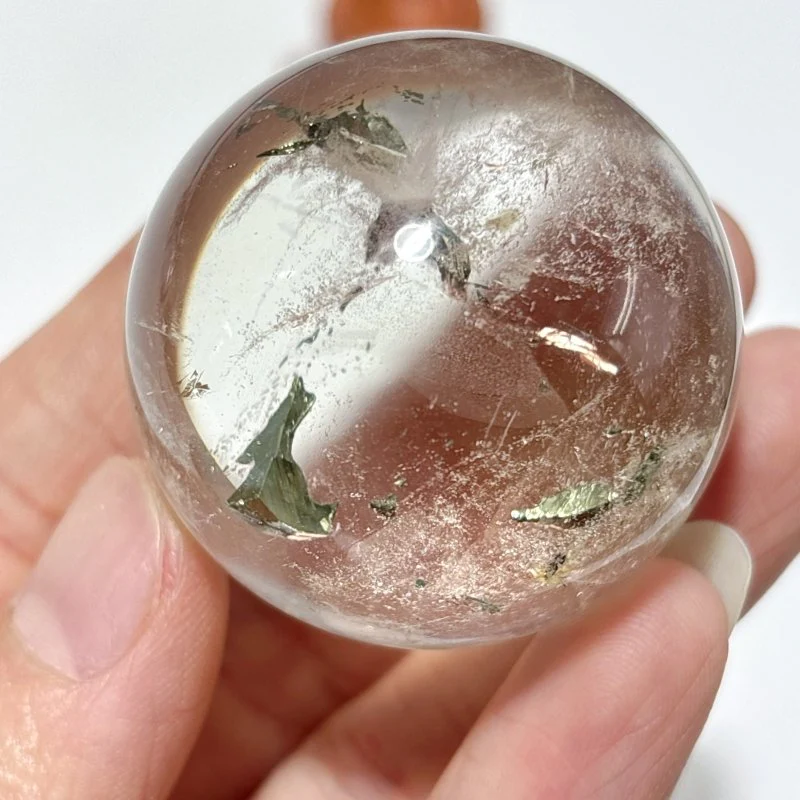 Rare Clear Quartz Pyrite Sphere For Collection - Image 5
