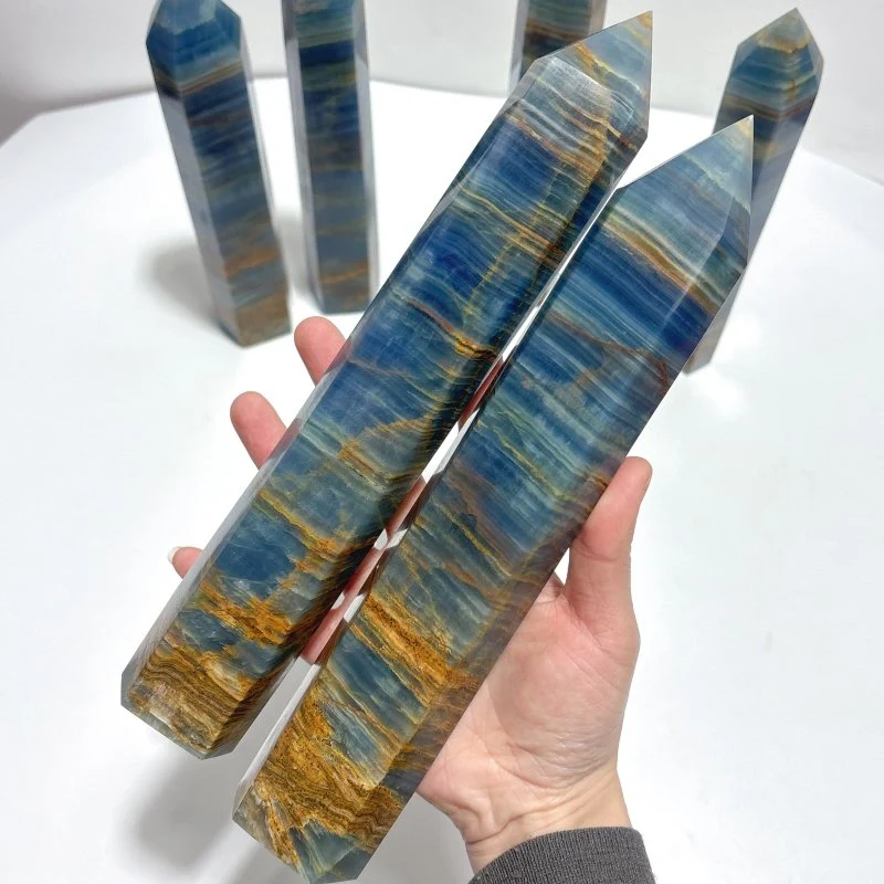 6 Pieces High Quality Deep Blue Onyx Tower - Image 6