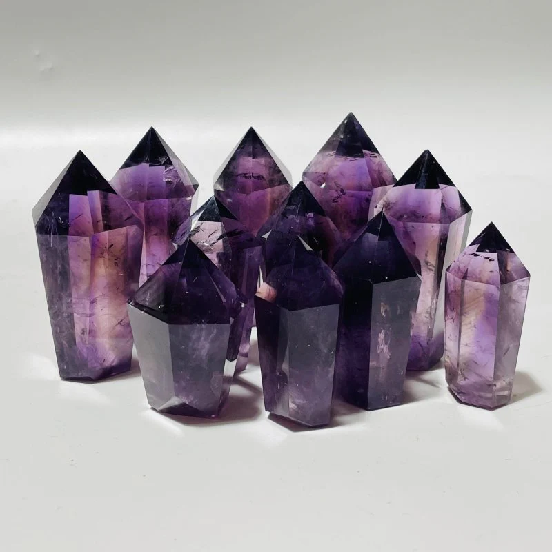 High Quality Deep Purple Amethyst Point Wholesale - Image 2