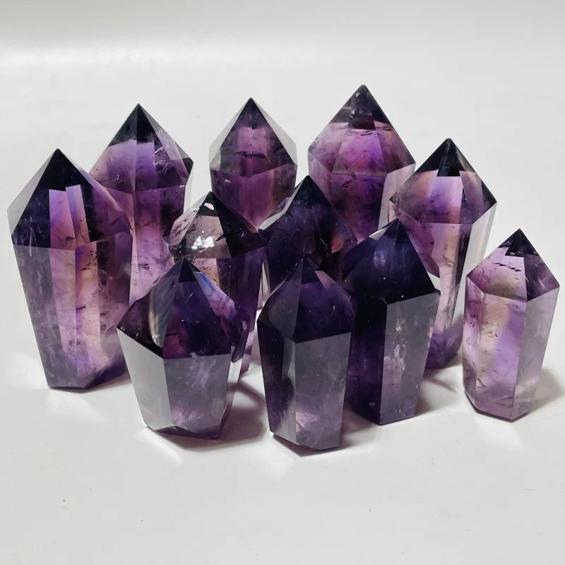 High Quality Deep Purple Amethyst Point Wholesale - Image 3