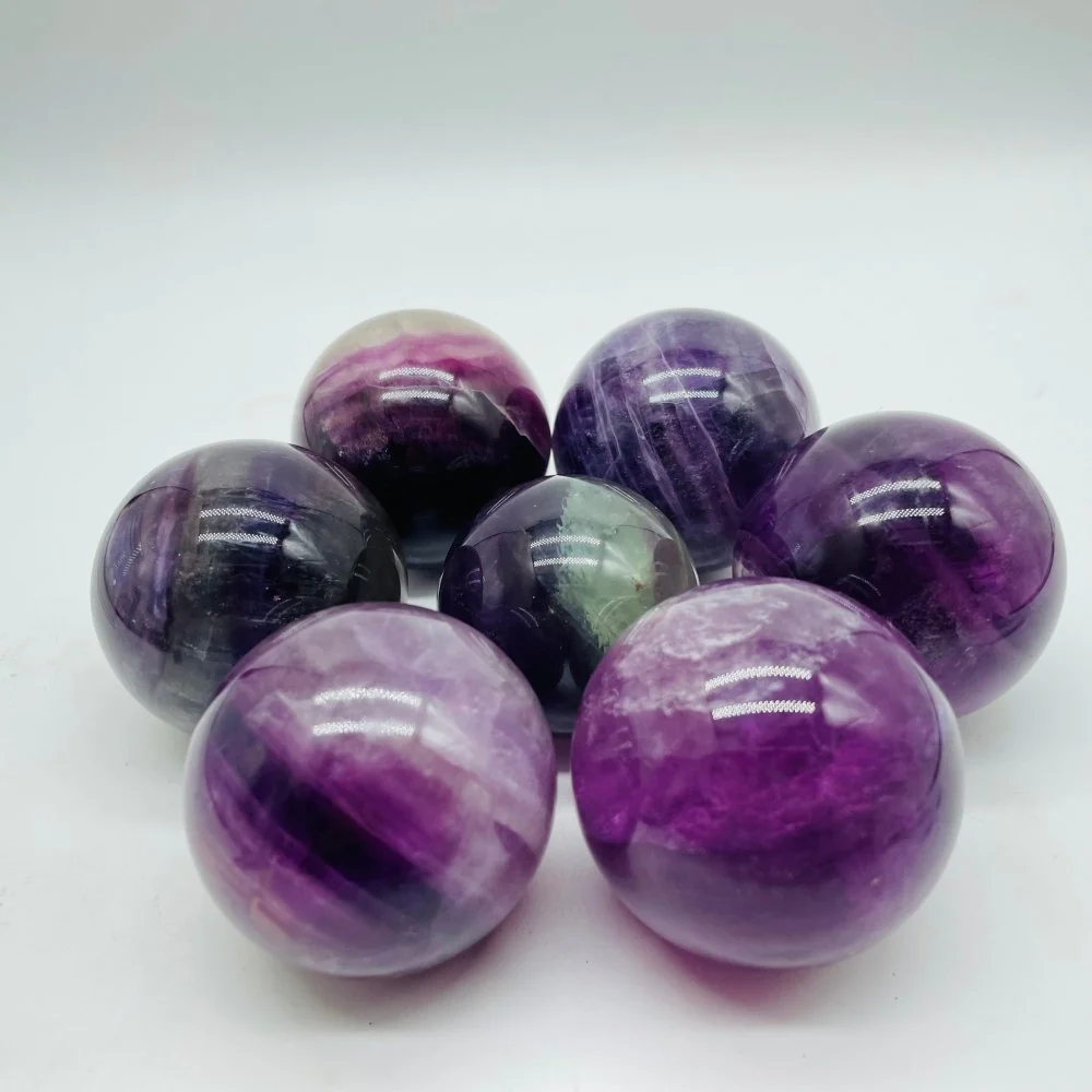 High Quality Deep Purple Fluorite Spheres Ball Wholesale - Image 2