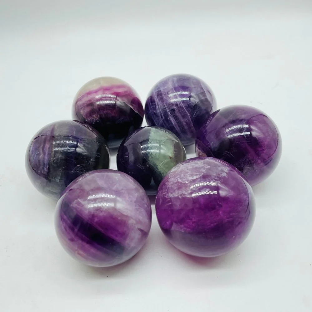 High Quality Deep Purple Fluorite Spheres Ball Wholesale - Image 3
