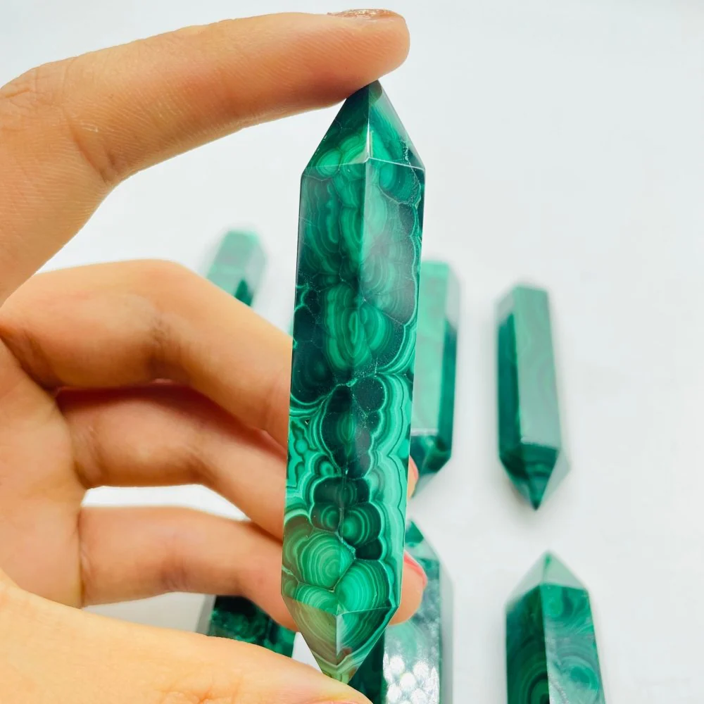 High Quality Double Points Malachite Tower Wholesale - Image 4
