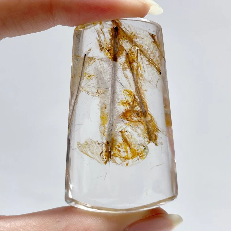 8 Pieces High Quality Golden Hematoid Crystal Square Shape - Image 5