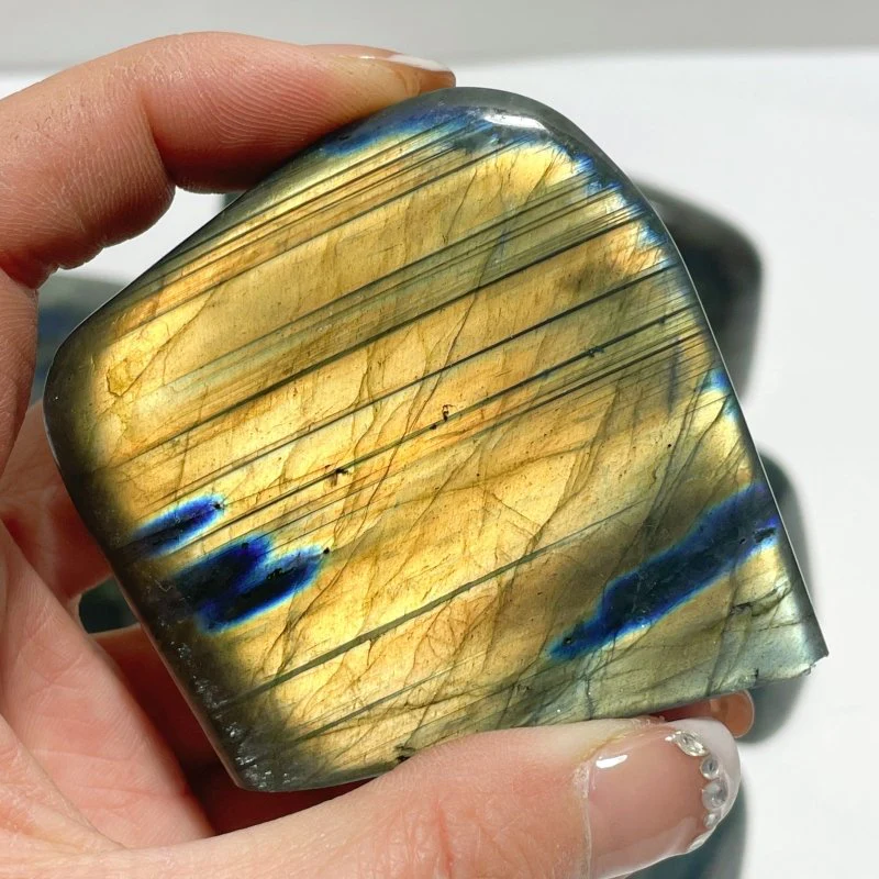 Beautiful Small Flash Blue Yellow Labradorite Home Decor Wholesale - Image 6