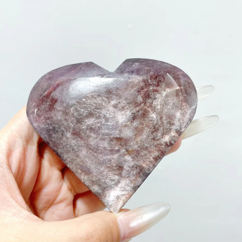 31 Pieces High Quality Flash Lepidolite Heart - Image 5