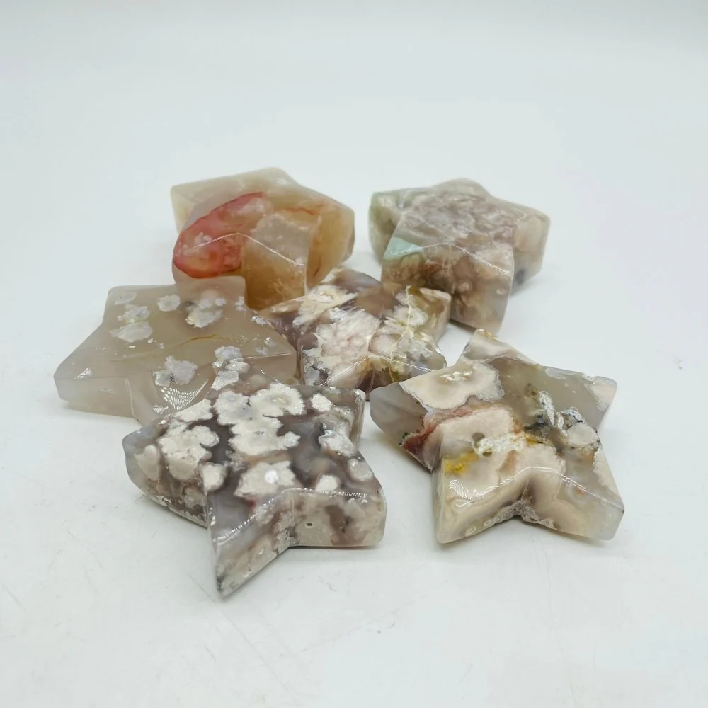 High Quality Flower Agate Star & Moon Wholesale - Image 2