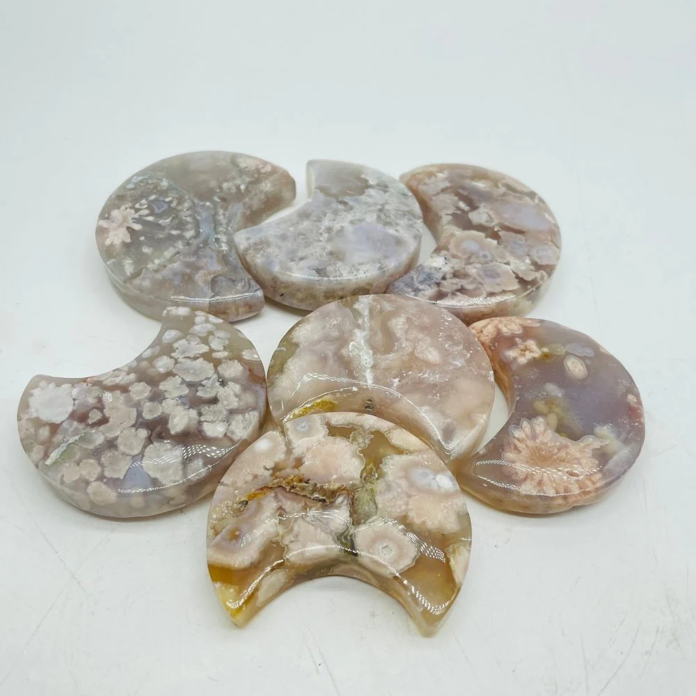 High Quality Flower Agate Star & Moon Wholesale - Image 3