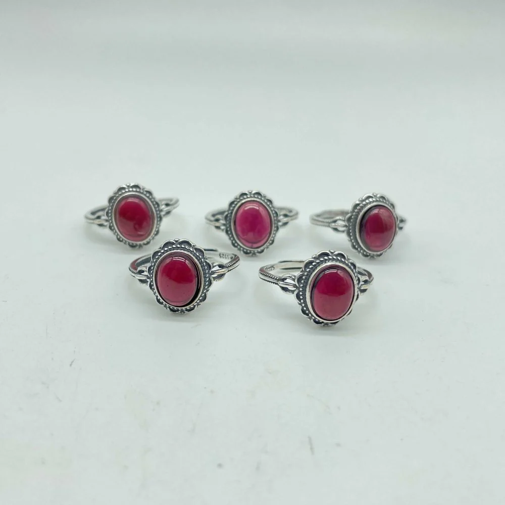 High Quality S925 Garnet Ring Wholesale - Image 5