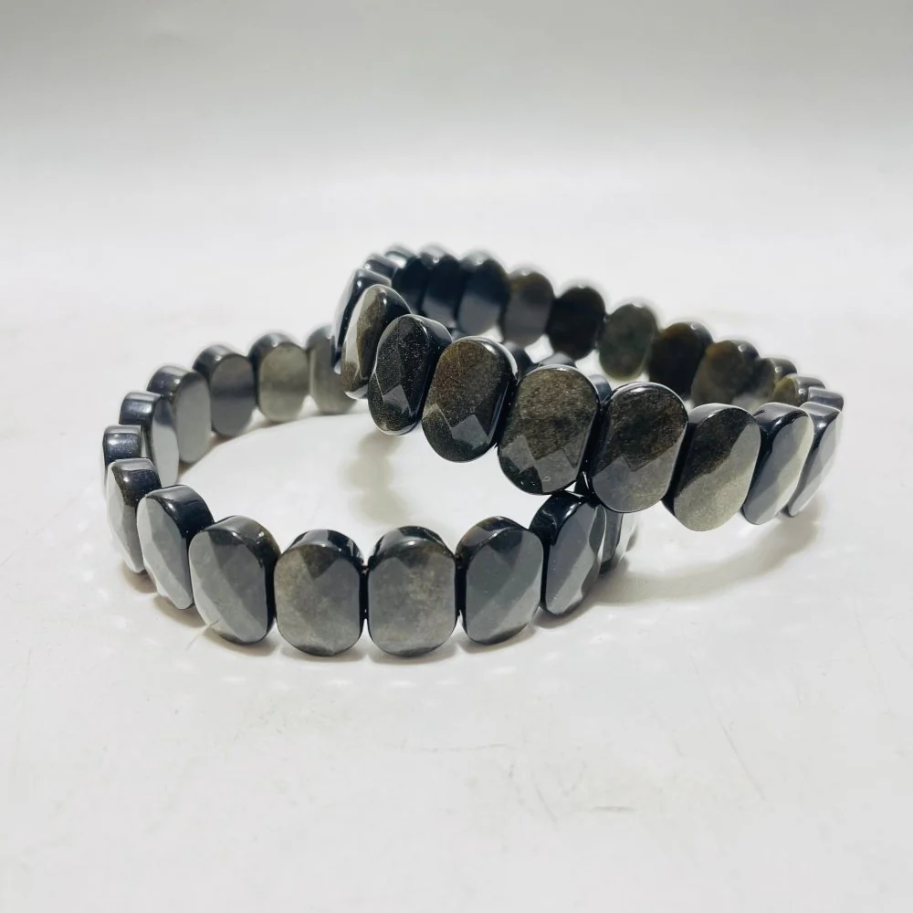 High Quality Gold Sheen Obsidian Bracelet Wholesale - Image 2