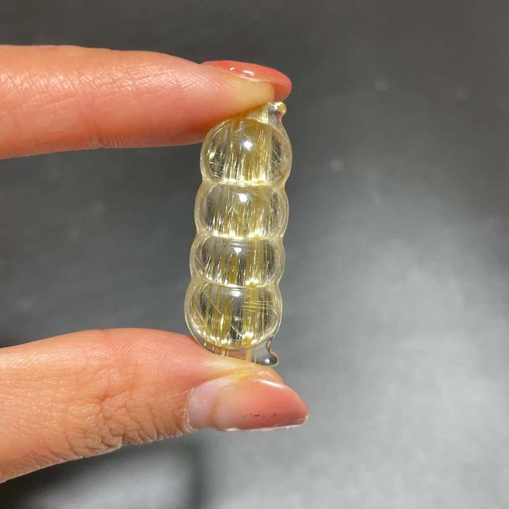 High Quality Golden Rutile Sugar Pea Carving Snap Pea - Image 2