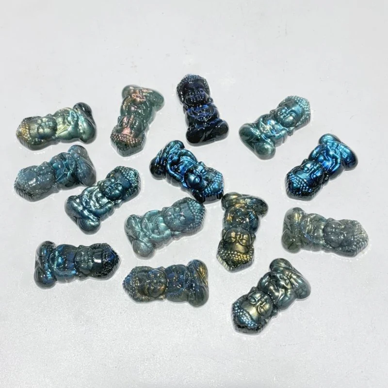 High Quality Labradorite Baby Buddha Carving Wholesale - Image 2