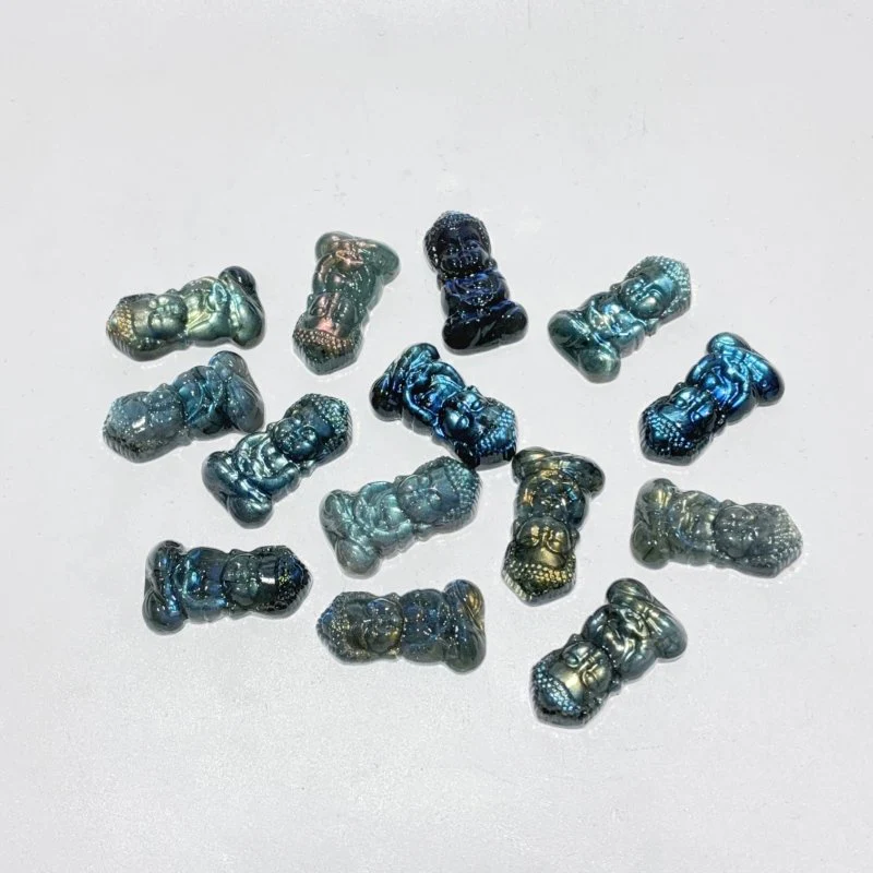 High Quality Labradorite Baby Buddha Carving Wholesale - Image 5