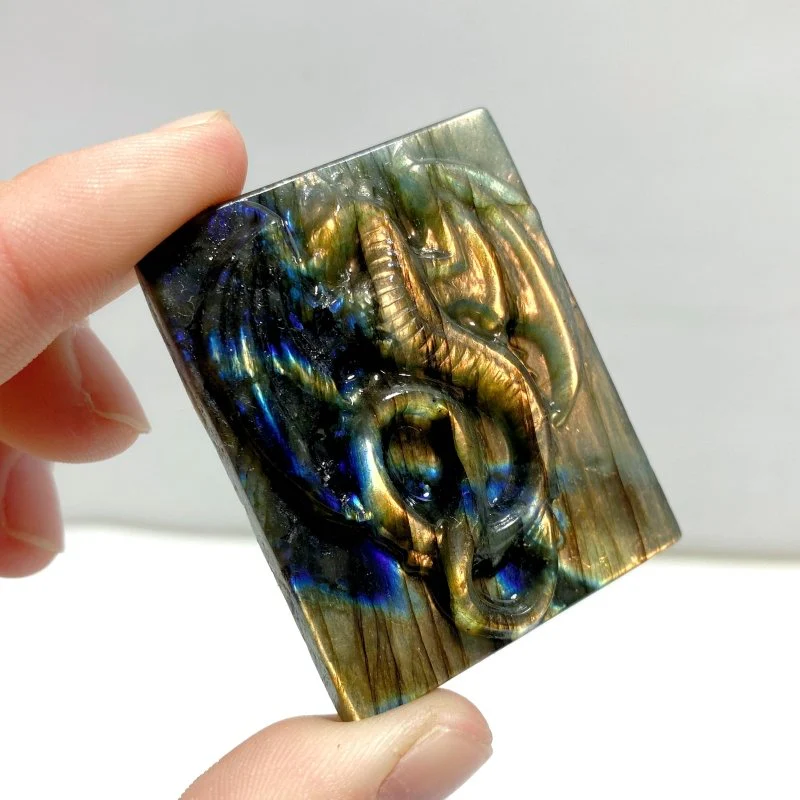 High Quality Labradorite Dragon Carving Wholesale - Image 3
