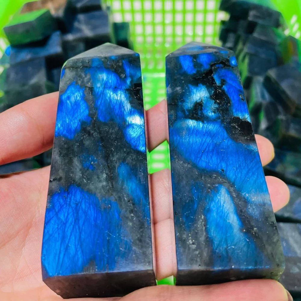 High Quality Blue Labradorite Four-Sided Tower Point Wholesale - Image 5
