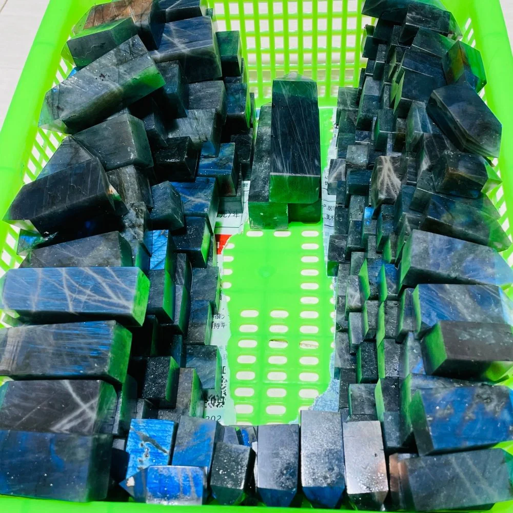 High Quality Blue Labradorite Four-Sided Tower Point Wholesale - Image 7