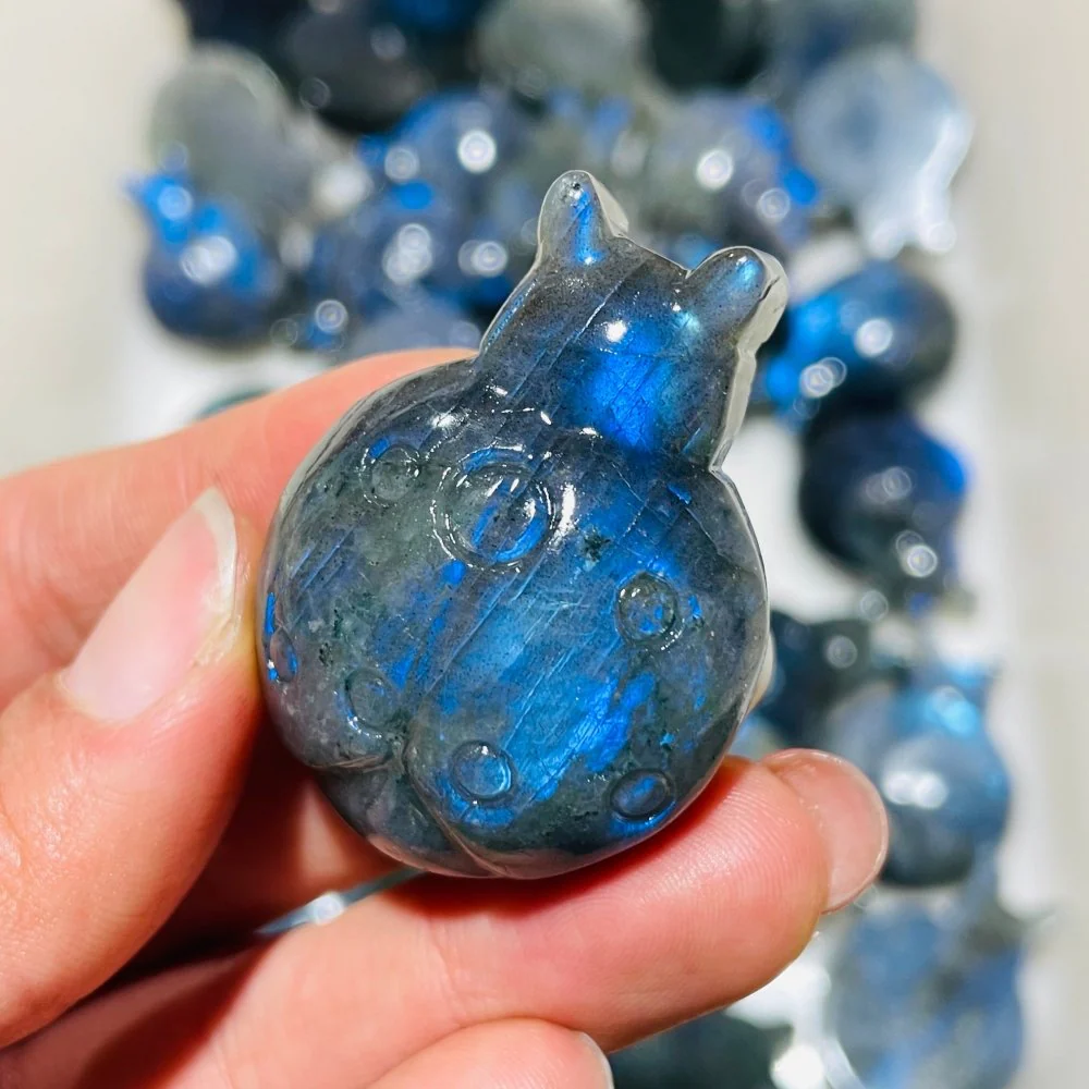 High Quality Labradorite Ladybug Carving Wholesale - Image 6