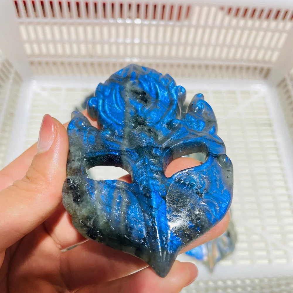High Quality Labradorite Masquerade Masks Carving Wholesale - Image 6