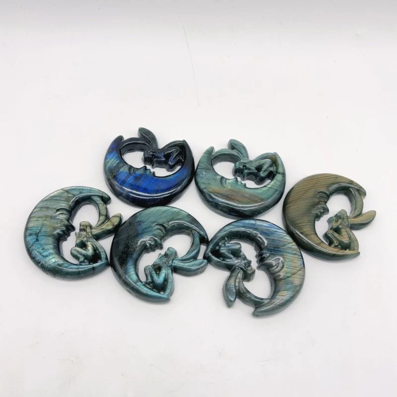High Quality Labradorite Moon Fairy Crystal Carving Wholesale - Image 2